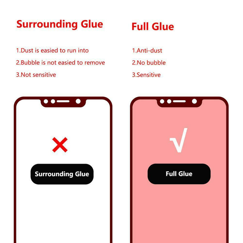 Hat-Prince 2.5D 9H Full Tempered Glass Screen Protective Film for LG W10