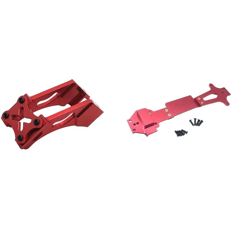 Metal Radio Tray w/ Tail Fixed Parts Set for WLtoys 144001 RC Buggy Trucks