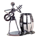 Creative Classical Guitar Metal Pen Pencil Holder Pot Office Tidy Container