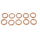 10x Motorcycle Exhaust Muffler Pipe Gaskets For Jialing JH70  CG125 250