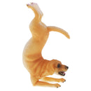 Yoga Pose Statue Yellow Dog Outdoor Garden Patio Decor Lawn Sculpture New