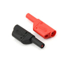 1 Pair Fully Insulated Solder Type 4mm Male Stackable Banana Plug Connector jvlj