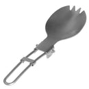Portable Outdoor Camping Cookware Cutlery Folding Titanium Spork Spoon Fork