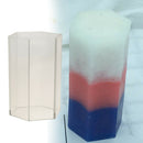 Hexagon Plastic Candle Moulds Soap Molds for Homemade DIY Craft 7.5 x 12 cm