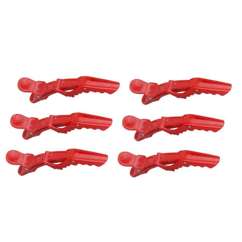6PCS Plastic Makeup Styling Clips Cutting Alligator Clips Barrettes No Trace