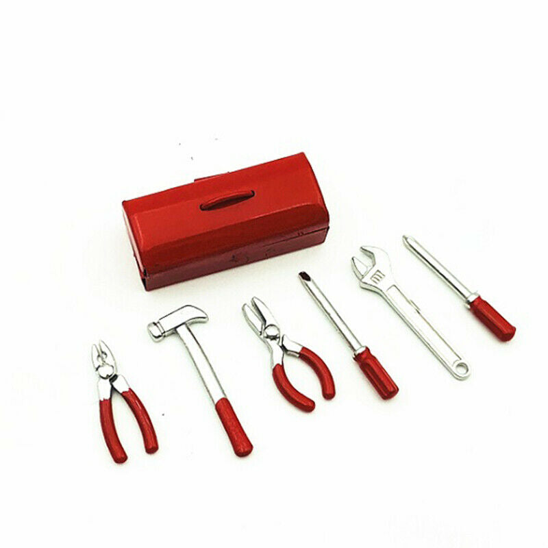 Rc Crawler 1:10 Accessories Mini Hammer Wrench Tools Box For Traxxas Trx-4  K7J8