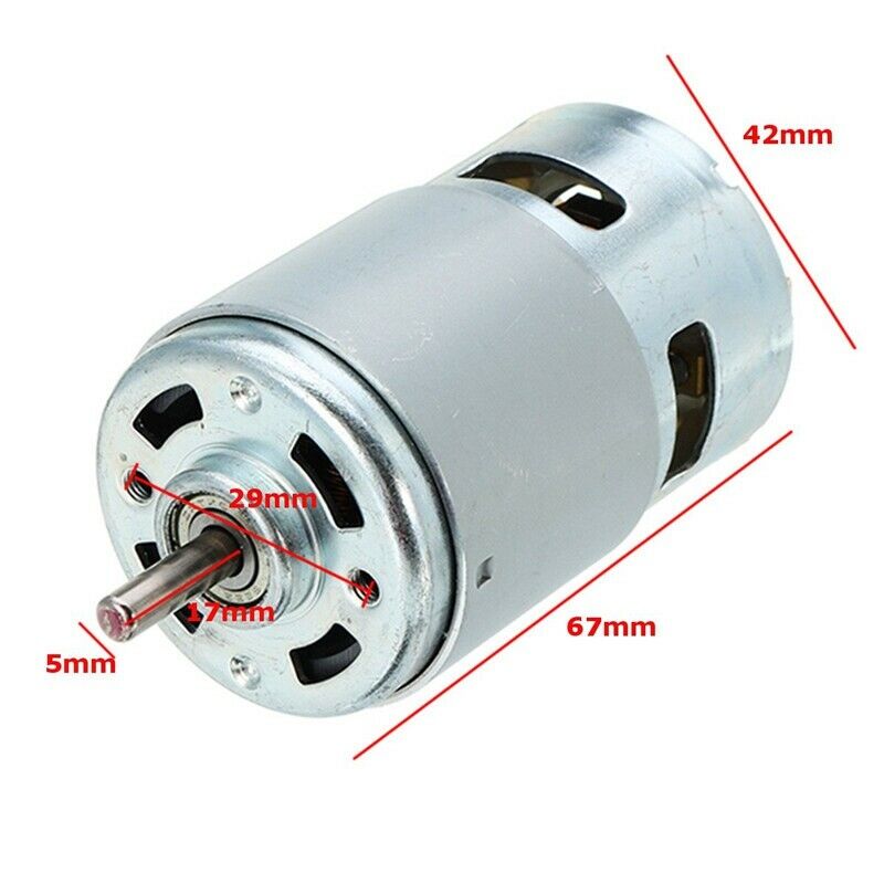 Dc 12-24V 775 Motor Electric Drill With Drill Chuck Dc Motor For Polishing  N7M8