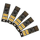 5Pcs 6-LED Night Light Soshine USB Power 1W 5V Touch Dimmer Warm White Ligh