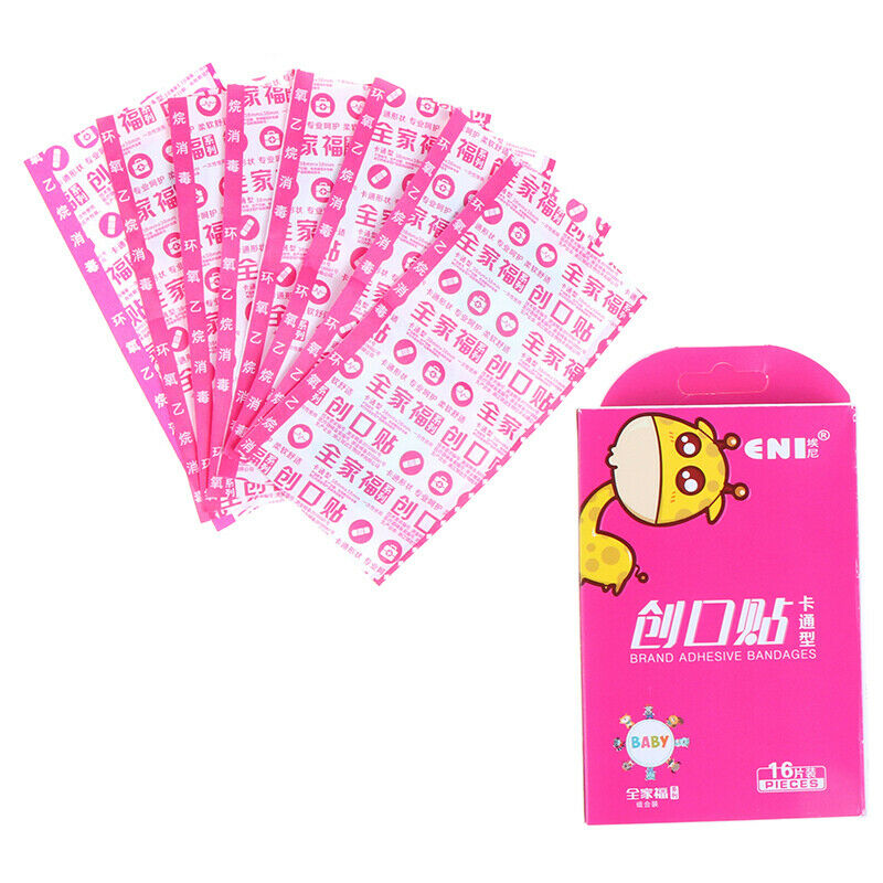1Box/16Pcs Waterproof Breathable Cartoon Band Aid Hemostasis Adhesive Bandag Gw