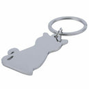 1 Piece Personalized Metal Cat Key Chain ,Key Ring