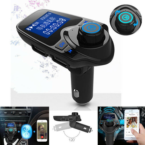 T11 Bluetooth Wireless Handsfree Car MP3 Player FM Transmitter USB Auto Charger