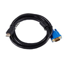 1.8M HDTV HDMI Male to VGA Adapter Cable Video Cable connectors for PC TV B