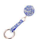 Strap Ball Car Keychain Charm Pendant Key Ring For Women Blue White