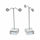10 PCs Crystal Pedestal Metal Earring Stand Holder Jewelry Display