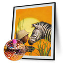 5D DIY Diamond Painting Animal Boy Full Drill Picture Cross Stitch (T383)