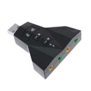 USB Port PC Universal Dual Channels Analog 7.1CH Sound Card Audio Adapter