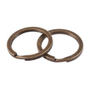 20 PCs Split Key Rings Round Bronze Tone 25mm(1") Dia.