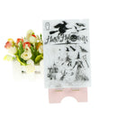 Happy Halloween witch Transparent Silicone Clear Stamps for Scrapbooking Album3C