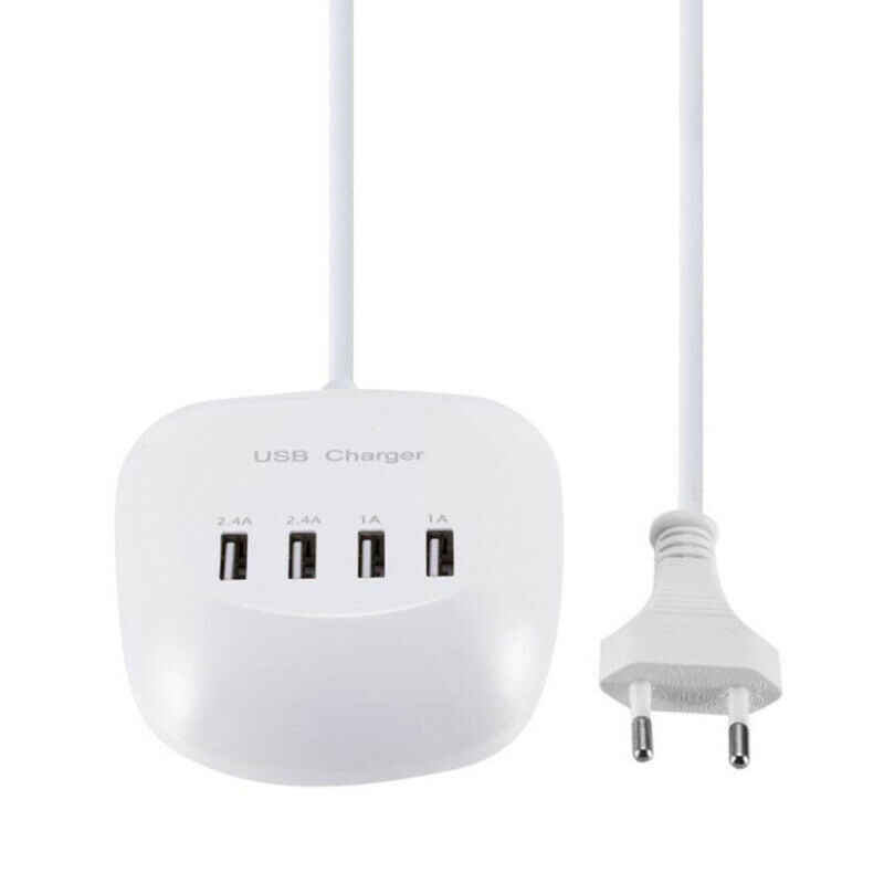 4-Port 3.4A DC 5V USB HUB Phone Desktop Charger Fast Charge Station Adapter ZBV