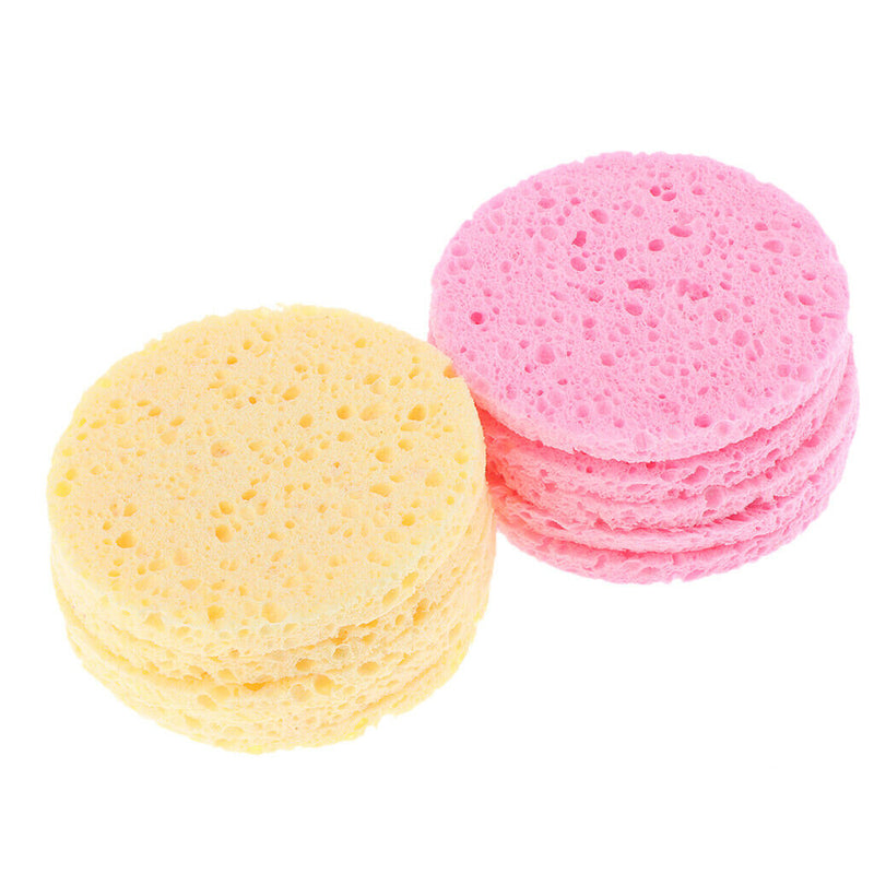 10PCS Natural Sponge Deep Cleansing Puff Beauty Makeup Remove Face Wash Pad