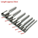1X(7pcs Steel Leather Craft Half Round Cutter Punch Strap Tools Belt Wallet