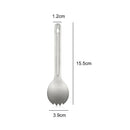 Long Handle Titanium Spork Camping Home Travel Outdoor Tableware Ultralight Fork