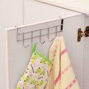 Stainless Steel Over Door Home Kitchen Bathroom Towel Hanger X6T5 Rack_Hold S3K2