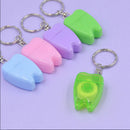 Portable Dental Floss Teeth Clean KeyRing Keychain Travel 15M Random Color  LJ