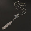 Crystal Pendant Necklace Long Chain Tassel Sweater Accessories Jewelry Women!E