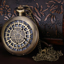 Large Creative Necklace Watch Pocket Watch Retro Pocket Watch Star Table Pe W1T7