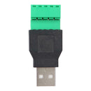 USB2.0 Male to 5pin Screw Terminal Connector Apdater with Shield Connector