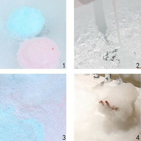 Bathing Bombs Macaron Cake Essential Oil Bubble Bath Salt Ball Aromatherapy B6G6