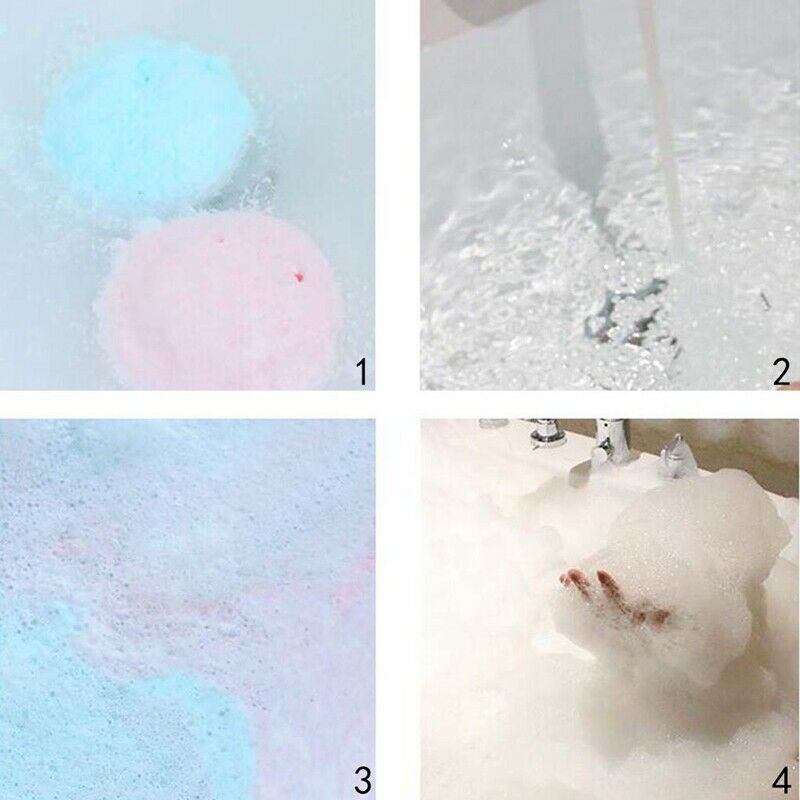Bathing Bombs Macaron Cake Essential Oil Bubble Bath Salt Ball Aromatherapy B6G6