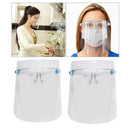 2Pcs Full Face Shield Protector Goggles Glasses Frame Face Cover Visor Hat