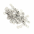 M3x6mmx0.5mm Stainless Steel Round Flat Washer for Bolt Screw 100Pcs SH F6J0
