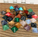 7Pcs Natural Chakra Pyramid Stone Set Reiki Generator Healing Gemstones Stones