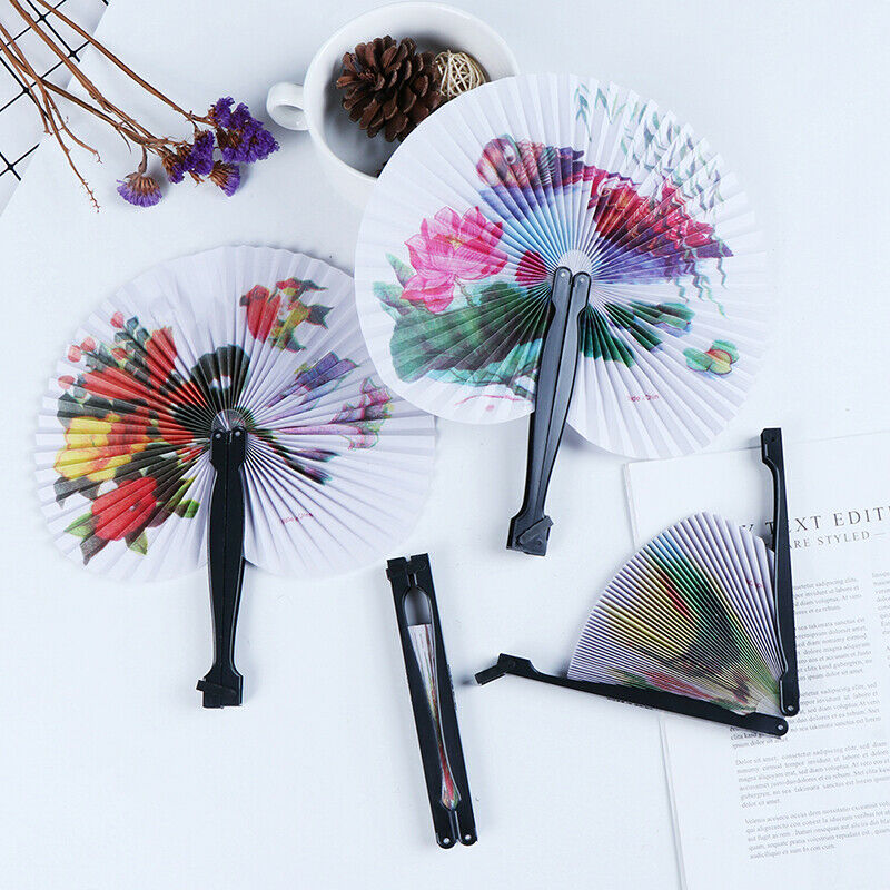 Summer Handheld Fan Chinese Folding Hand Fan Printed Paper Decorative giftME