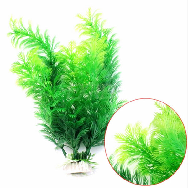 3x incroyable Aquarium Aquarium dÃƒÂ©cor plastique artificiel herbe sous-marine Gw