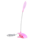 3Pieces Gooseneck Desk Lamp Eye-Caring Bedside Clip-On Lamp Bedroom Kids
