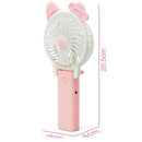 Mini Cartoon Hand-Held Usb Electric Fan Foldable Student Fan Portable Field A1Z4