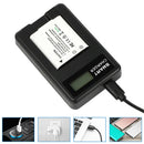 Fits For OLYMPUS Li-50B/70B/90B/BKI/D-Li92 Camera Battery Charger Safe LCD USB