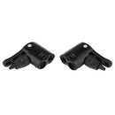 Presta and Schrader Valve Bike Tire Air Pump Inflator Connector Head Black