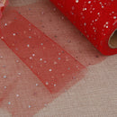 2 Roll Glitter Sequin Tulle Fabric 15cm Wide for Clothes Gifts Party Decor