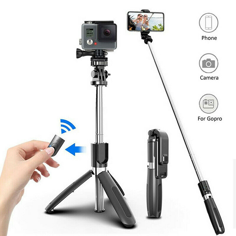 3 in 1 Wireless Selfie Stick Mobile Phone Extendable Telescopic Tripod Monopod
