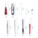 12Pcs/Set Jewelry Tools Jewelry Making Set Flat Nose Pliers Beading Needles H5M3