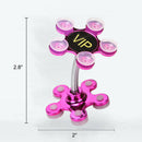 Magic Suction Cup Phone Stand Double-Sided Sucker Mobile Bracket (Rose Red) A