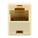 10 Pcs RJ45 8P8C Double Ports Female Plug Telephone Adapter Connector R5I9