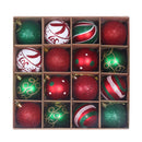 16pcs 6cm Christmas Decoration Balls Tree Hanging Ball Home Ornament (F)