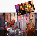 Plastic Cocktail Shaker Drink Mixer Bar Tool Iced Coffee Maker Barware 530ml