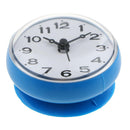 Waterproof Shower Clock Suction Cup Bathroom Kitchen Wall Glass Sucker Blue